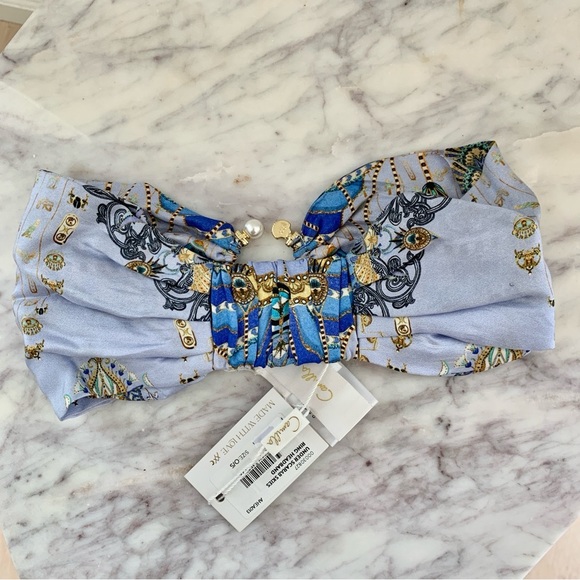 [🌟 PRICE FIRM] CAMILLA Under Scarab Skies Ring Headband Silk Headwrap - Picture 11 of 13